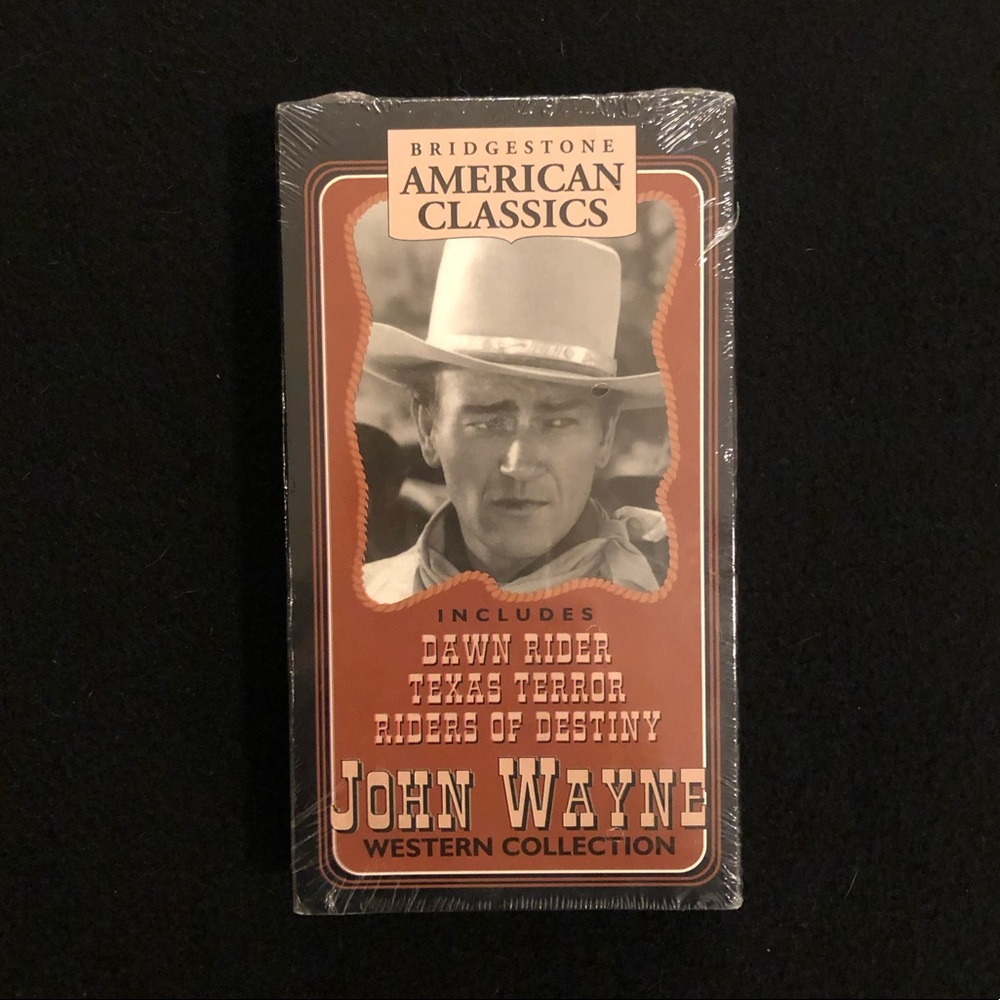 NIB - John Wayne VHS Collection: “Dawn Rider” “Texas Terror” “Riders of Destiny”